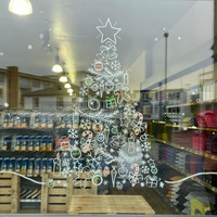 Fenstermalaktion mit Edding