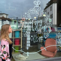 Fenstermalaktion Edding